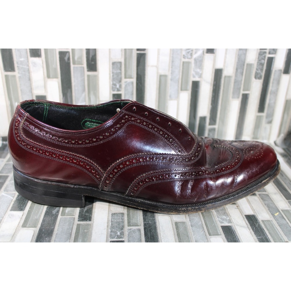 The Florsheim Shoe Imperial Duality Brown Leather Shoes‎ Size 10 No Laces